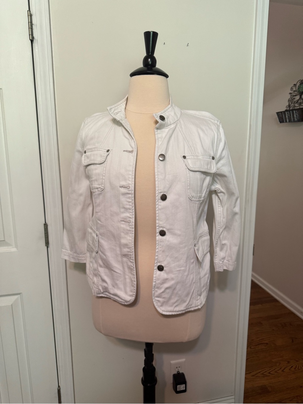 White denim jacket